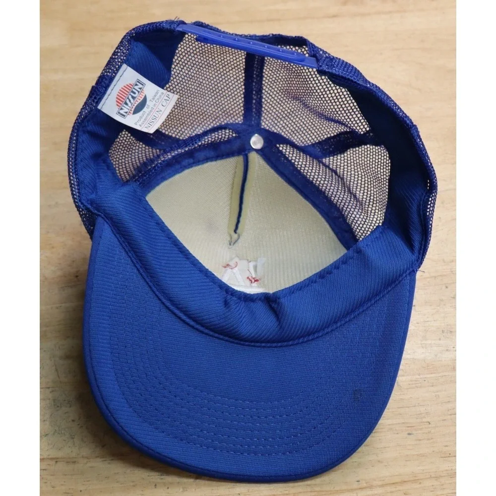 LA Dodgers Hearts Nissun Hat Cap Strap Back Adult‎ Blue MLB Polyester Trucker